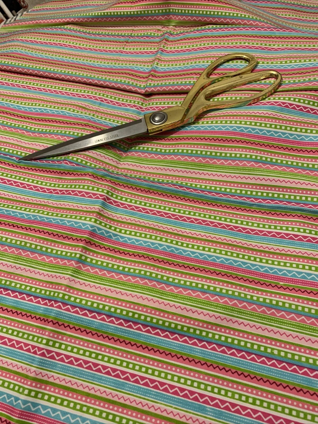 Multi Coloured Stripes-Half Metre