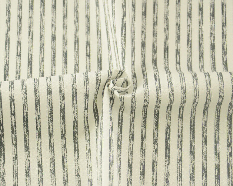 Dark Grey Stripes -Half metre