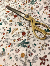 Load image into Gallery viewer, Half- White Floral cotton twill
