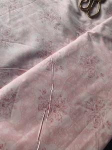 Pink Floral large Rose-Half metre