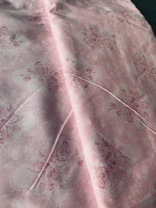 Pink Floral large Rose-Half metre