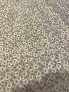 Ditsy Grey Flower-Half metre
