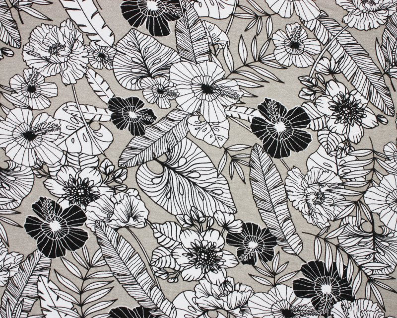 Floral Jersey-Half Metre