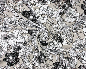 Floral Jersey-Half Metre
