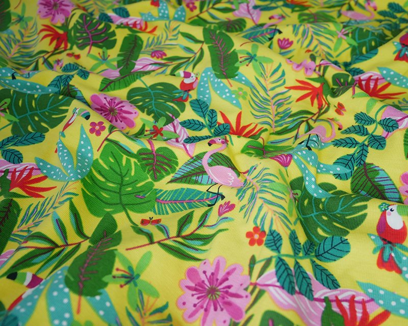 Yellow Flamingo -Half Metre