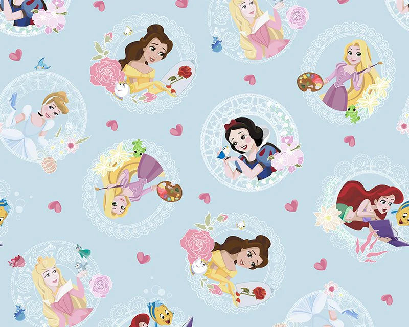 Disney Princess Love hearts-Half Metre