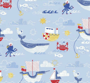 Boats & Whales -Half Metre