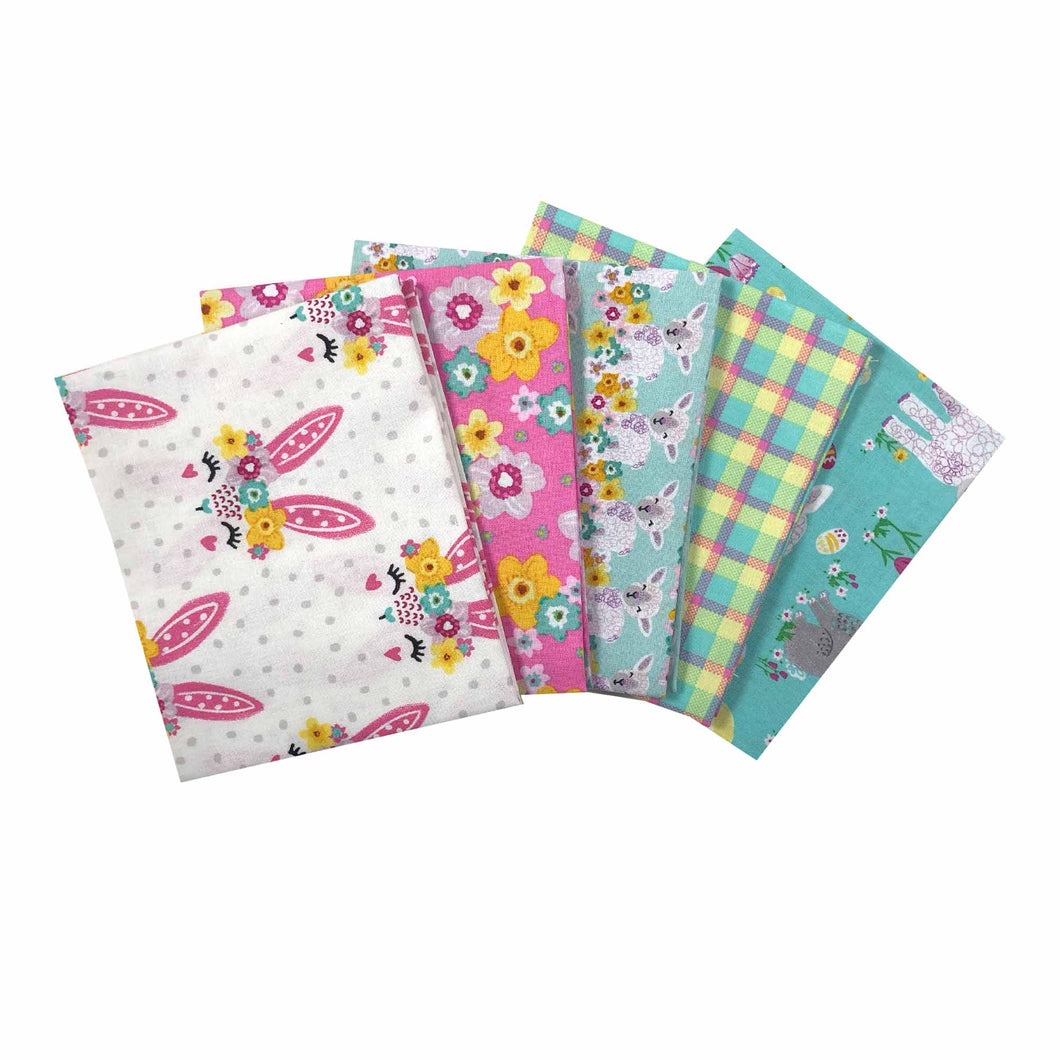 5 x Fat Quarters Novelty Easter
