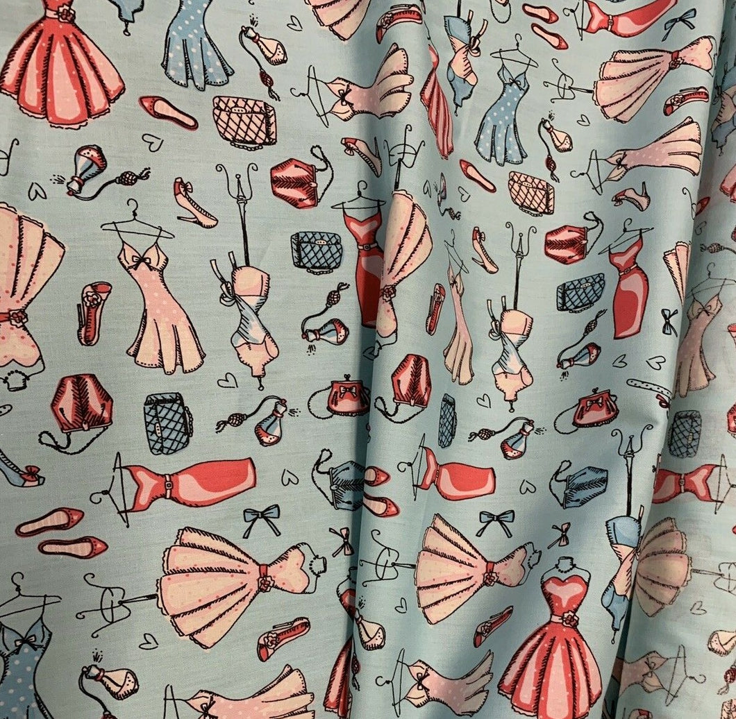 Dress Mannequin cotton poplin- Half Metre