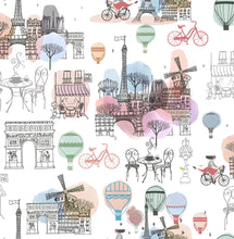 Load image into Gallery viewer, 5 x Fat Quarters Sketches of Paris
