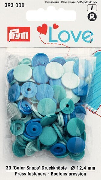 Plastic snaps - 12.4mm