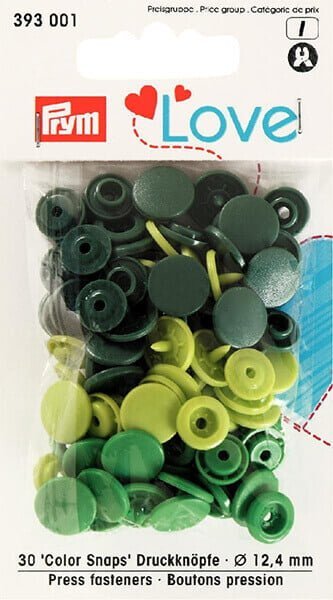 Plastic snaps - 12.4mm
