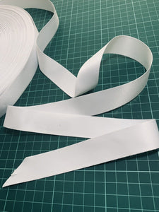 1" White Ribbon