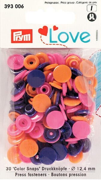 Plastic snaps - 12.4mm