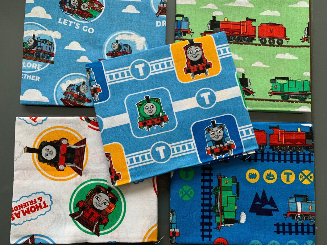 Thomas the tank engine 5 x Fat Quarters