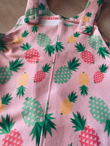 Pineapples on pink -Half Metre
