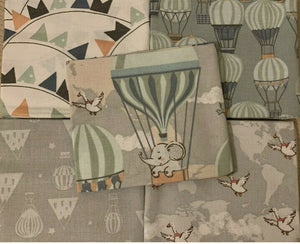 5 x Fat Quarters Vintage balloons